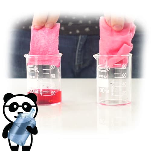 การทดสอบการซับน้ำของผ้า Dr.Pandy